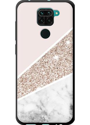 Чехол tpu на телефон xiaomi redmi note 9 пастельный мрамор "4342b-2017-58250"