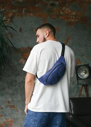 Бананка nike синя, чорне лого 4