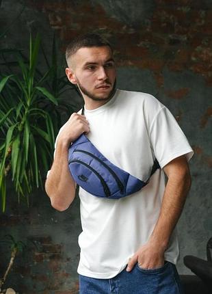 Бананка nike синя, чорне лого 6