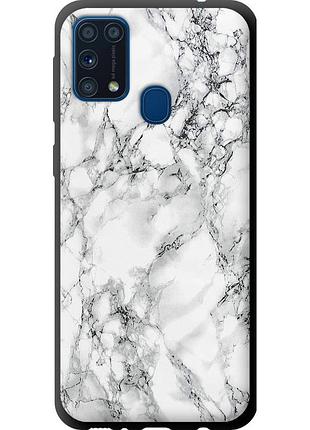 Чехол tpu на телефон samsung galaxy m31 m315f мрамор белый "4480b-1907-58250"