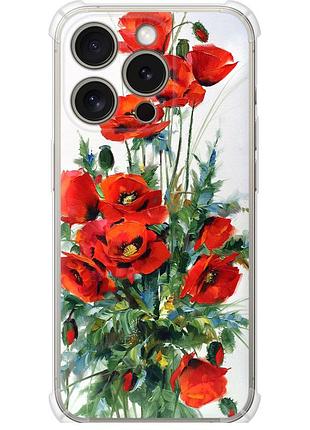 Чехол силикон с усиленными углами на телефон iphone 15 pro маки "523sp-3096-58250"