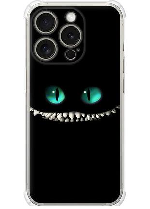 Чехол силикон с усиленными углами на телефон iphone 15 pro чеширский кот "689sp-3096-58250"