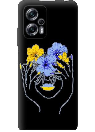 Чохол tpu патріотичний на телефон xiaomi redmi note 11t pro дівчина v4 "5276b-2644-58250"