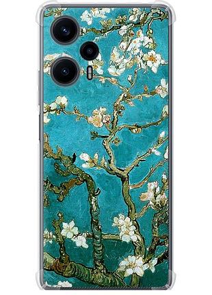 Чехол силикон с усиленными углами на телефон xiaomi redmi note 12 turbo винсент ван гог. сакура