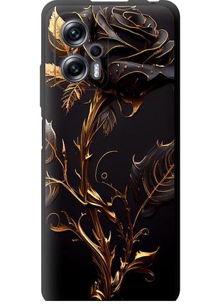 Чехол tpu на телефон xiaomi redmi note 11t pro+ роза 3 "5552b-3861-58250"