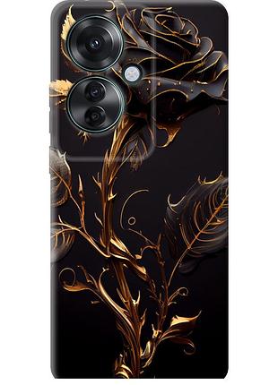Чехол силиконовый на телефон oppo reno11 f роза 3 "5552u-3671-58250"
