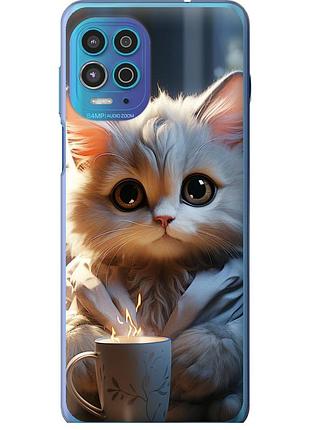 Чехол силиконовый на телефон motorola edge s white cat "5646u-2860-58250"