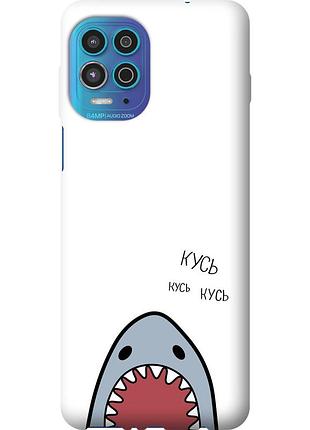 Чехол силиконовый на телефон motorola g100 акула "4870u-2359-58250"