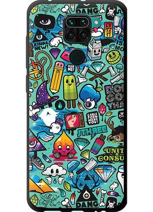 Чохол tpu на телефон xiaomi redmi note 9 стікер бомбінг 1 "693b-2017-58250"