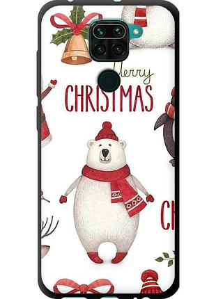 Чехол tpu на телефон xiaomi redmi note 9 merry christmas "4106b-2017-58250"