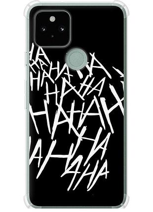 Чехол силикон с усиленными углами на телефон google pixel 5 joker hahaha "4509sp-2044-58250"