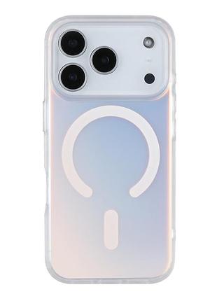 Чохол накладка tpu+pc imd gradient with magsafe apple iphone 17 pro max панель-накладка для телефону магнітна зарядка transparent
