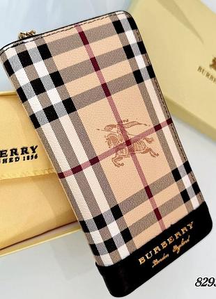 Кошелек burberry натуральная кожа