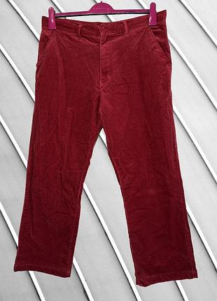 Мужские вельветовые брюки cotton traders красные вельветки прямые брюки regular straight высокая посадка оригинал размер w36 l30 xl 2xl красные штаны