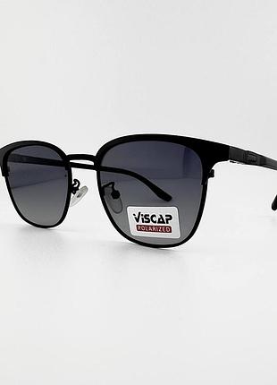 Солнцезащитные очки viscap 9229 polarized с поляризацией черные в комбинированной оправе