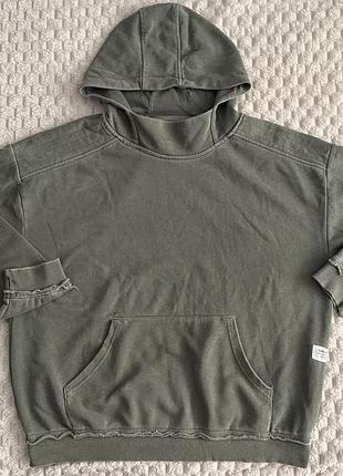 Худі khaki washed