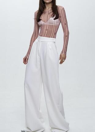 Брюки льон zara 3