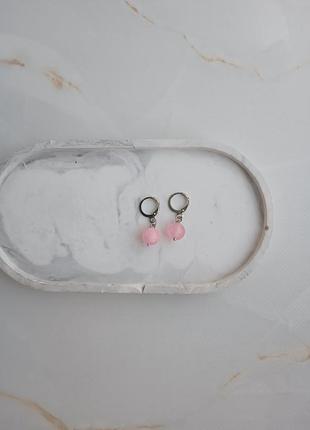 Сережки рожеві