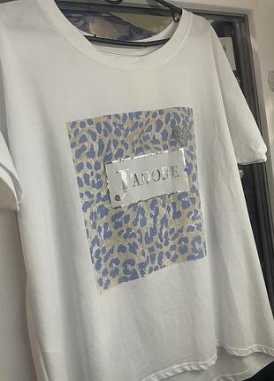 Футболка з принтом котон італія 🇮🇹 l/xl/xxl