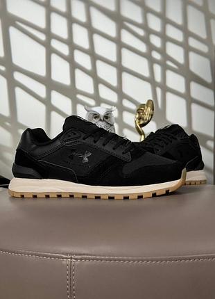 Мужские кроссовки under armour essential runner black beige