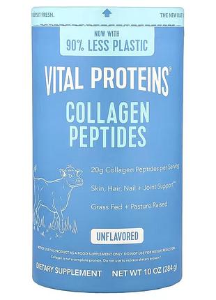 Пептиди колагену vital proteins collagen peptides для шкіри волосся нігтів суглобів без смакових добавок 284 г