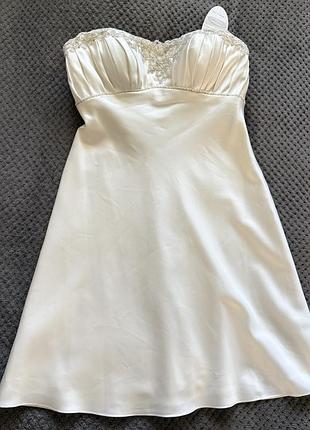 Нова весільна сукня alfred angelo p.14(l-xl)48-50 на чашку c-d колір айворі
