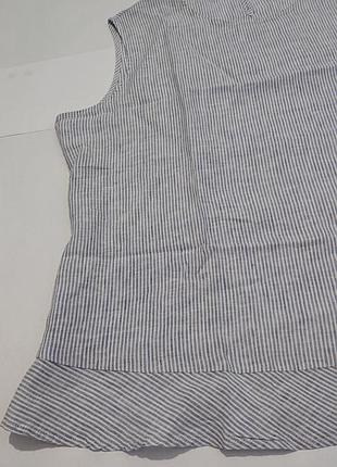 Жіноча блуза mango блузка топ 2xl 3xl 54-56 льон льон великий розмір 3