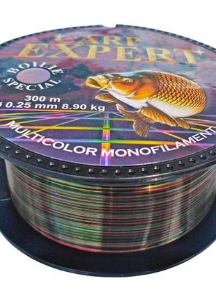 Волосінь carp expert мультиколор перетин 0,25-0,40 300 м