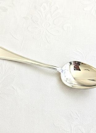 Серебряная маленькая ложка классическая подарочная 925 проба, 7.5 гр