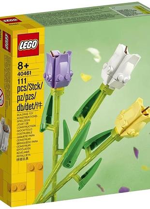 Конструктор лего lego iconic тюльпани 40461 констуктор лего оригінал тюльпани