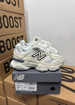 Кроссовки new balance 9060 sea salt raincloud black