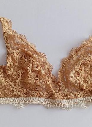Роскошный бежевый бюстгальтер премиального итальянского бренда intimissimi размер 70в/75с