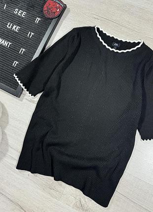 Футболка фактурная с контрастной окантовкой river island