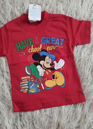 Футболка для мальчика микки маус, кораблик