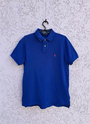 Синя чоловіча футболка поло polo ralph lauren оригінал ральф лорен