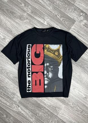 Чоловіча футболка the notorious b.i.g. оригінал, чорний колір, розмір xl