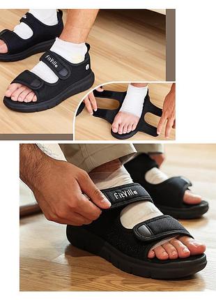 Сандалі чоловічі fitville easy top з закритою пятою медичне взуття 42-43 розмір