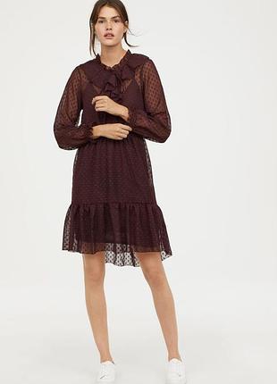 Сукня  n&m burgundy жіноча