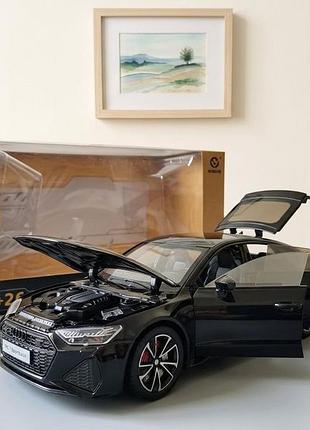 Игрушечная металлическая коллекционная audi rs7 sportback в масштабе 1:24 лицензированная брендовая премиум модель