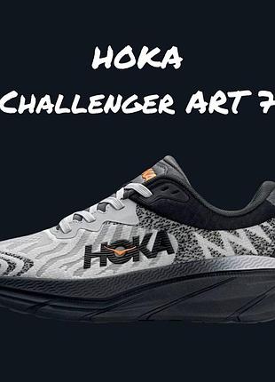 Мужские кроссовки hoka challenger art 7 light grey black
