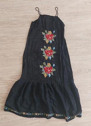 Сарафан с вышивкой river island