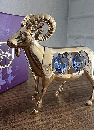 Фігурка зі стразами swarovski овен баран 7,5х9 см 1602561