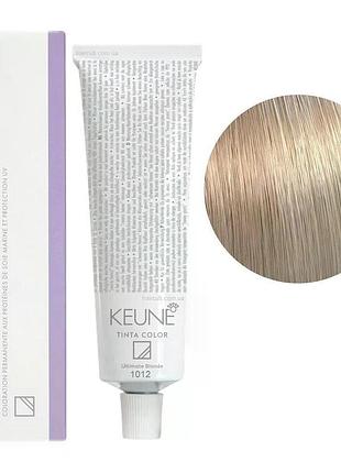 Устойчивая краска для волос keune tinta color ultimate 1012 ash pearl blonde 60 мл