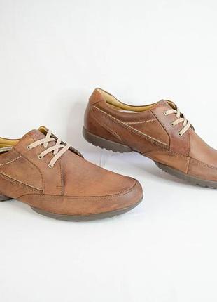 Clarks recline out мужские кожаные кроссовки мокасины оригинал! р. 44 29 см
