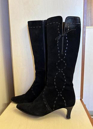 Ексклюзивні замшеві чоботи tanino crisci (handmade in italy)