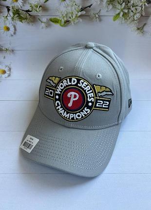 Мужская кепка с регулятором philadelphia phillies с world series 2022 от new era