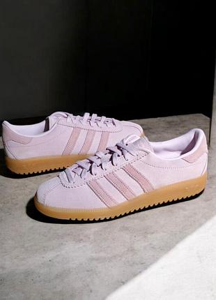 Кожаные замшевые розовые женские кроссовки adidas originals bermuda адедас 37,5 - 38 размер