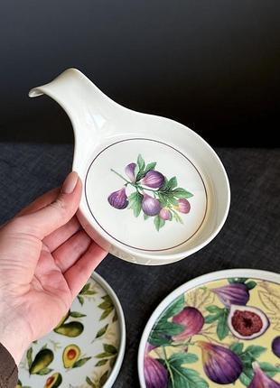 Підставка для ложки порцелянова 18*12*2.5см fig velvet