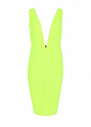 Неонова сукня aqua by aqua яскравий lime / neon green