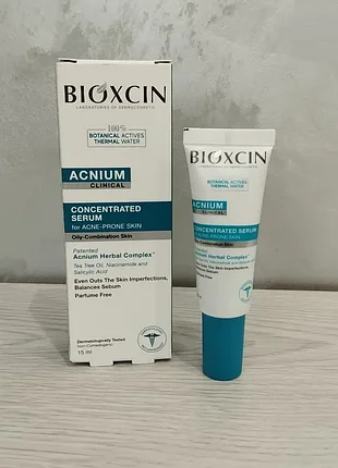 Сироватка для обличчя проти акне bioxcin, 15 мл